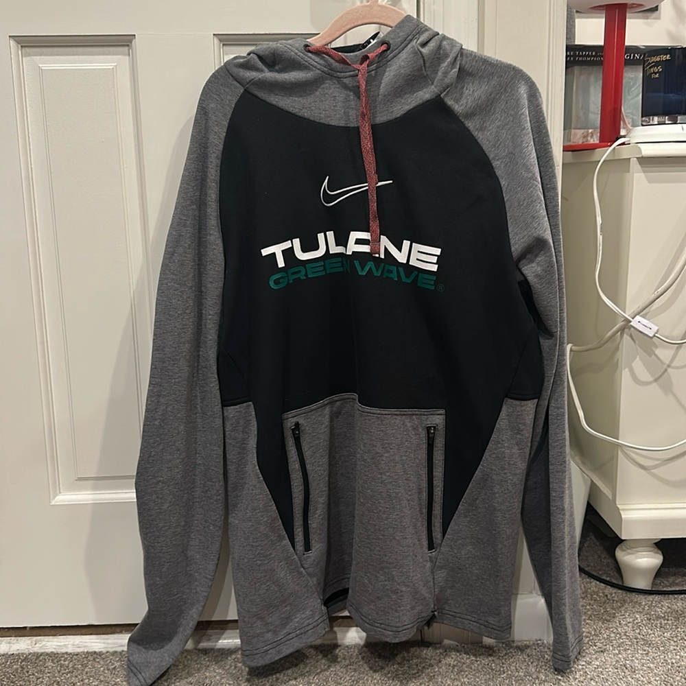NWT Tulane Player Issued Nike Hoodie Men’s Large